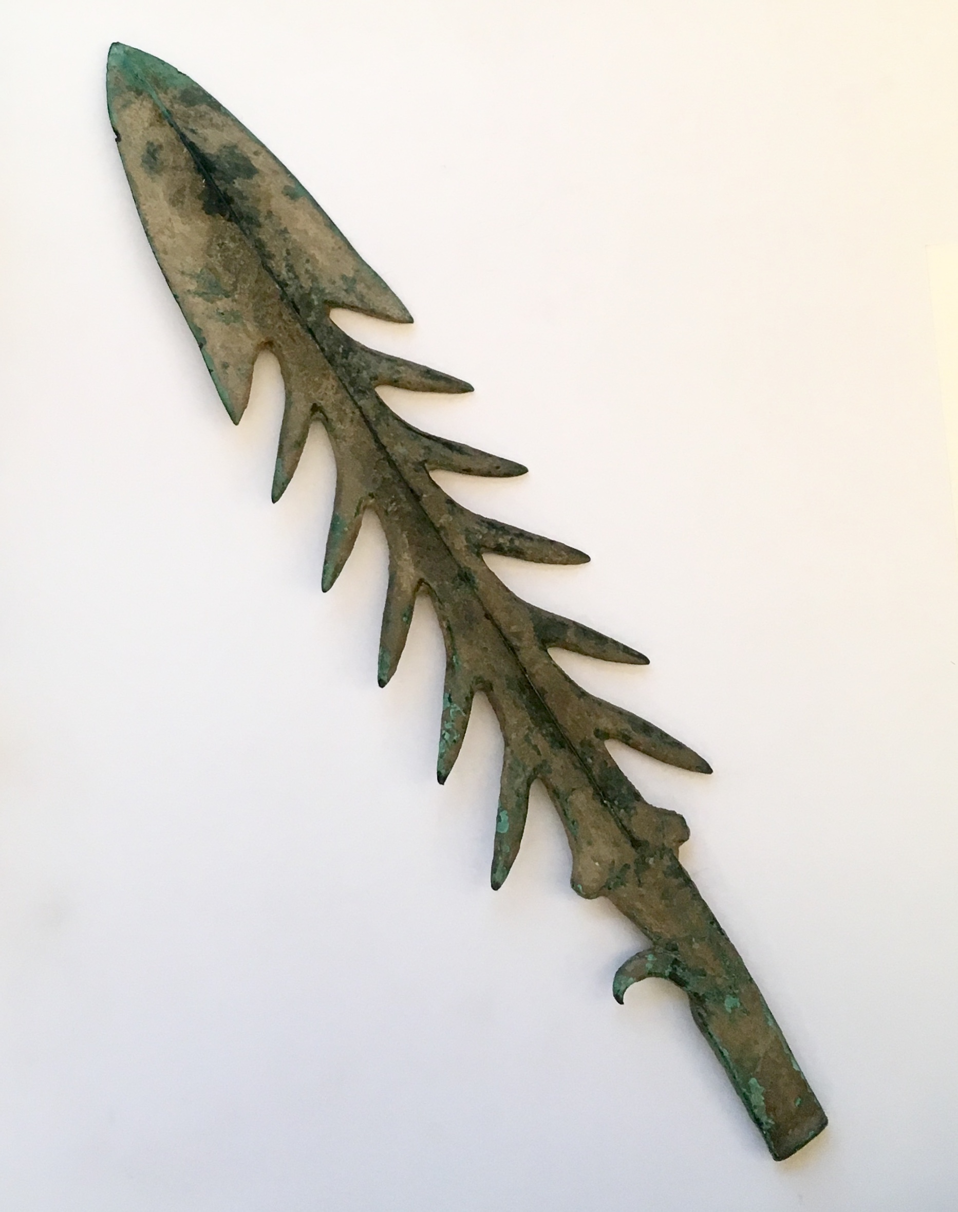 Copper barbed harpoon