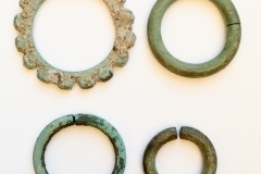 Set of four copper alloy bangles, Javanese